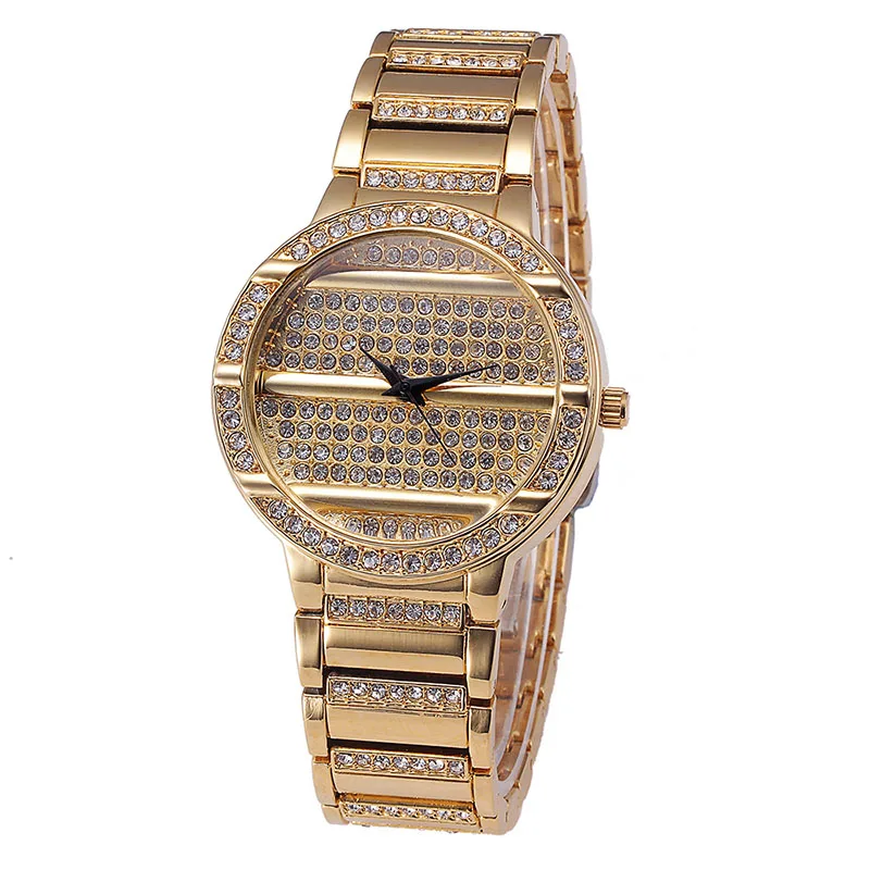 Женские часы люксового бренда Miss Fox Gold Full Diamond 37 мм огранка камня геометрические