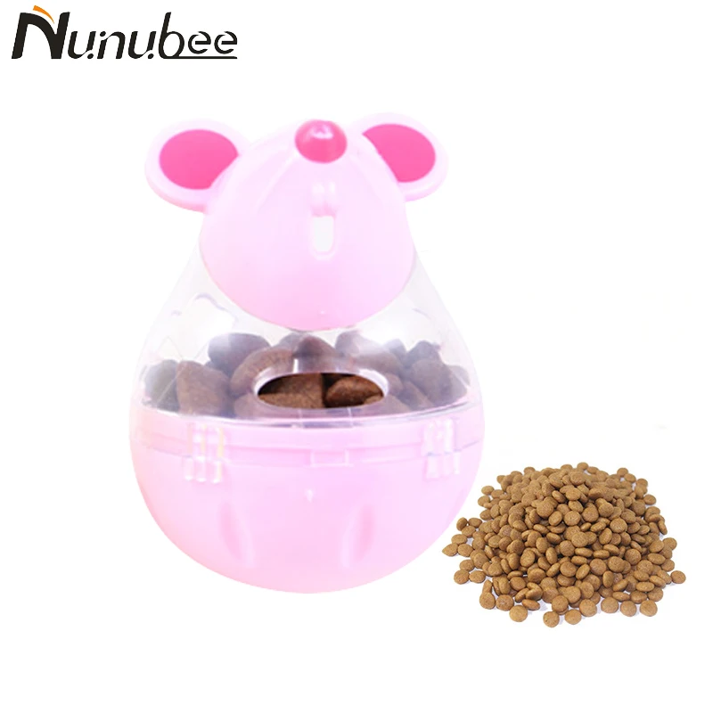 Nunubee Мышь Форма Pet утечки Еда мяч собака игрушка устойчива зубы укус Игрушки для