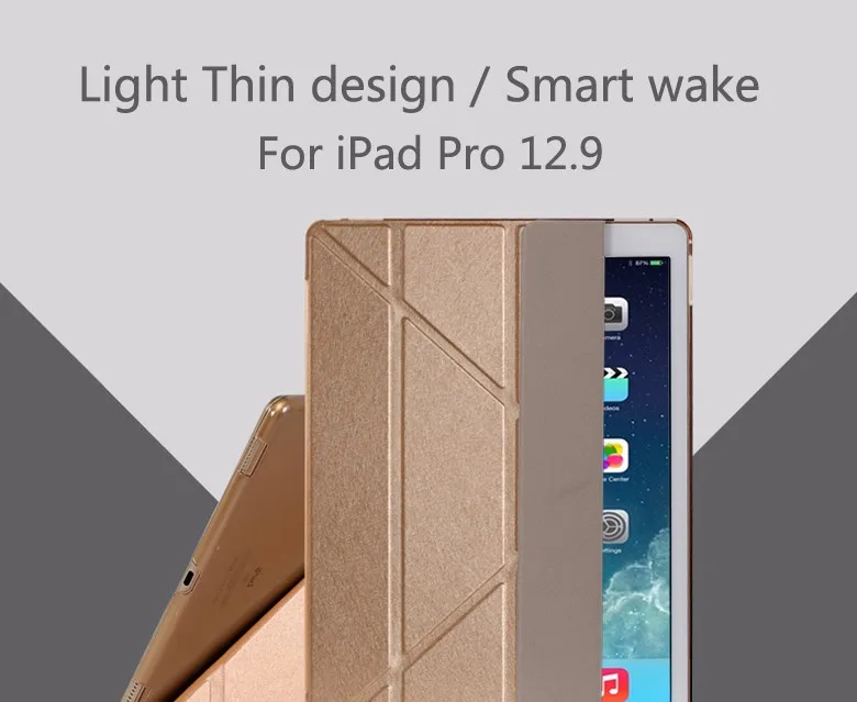 Для Apple Ipad Pro 12,9 супер тонкий чехол-подставка из искусственной кожи чехол для планшета кожаный чехол для Ipad Pro 12,9+ стилус