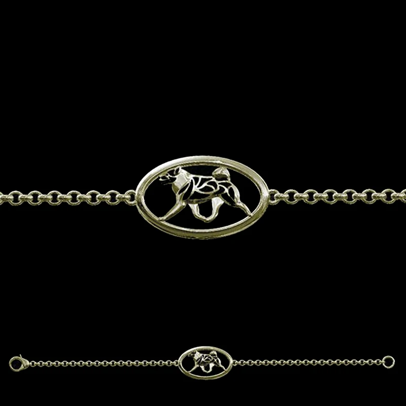 Норвежский браслет с изображением собаки