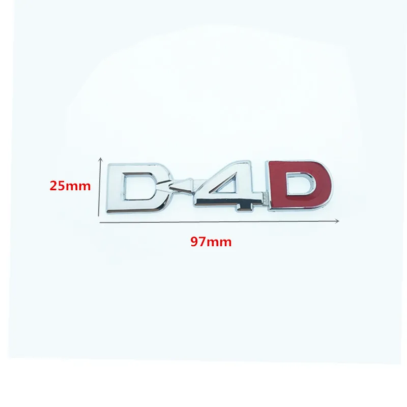 3D высокое качество металла D4D логотип автомобиля боковая эмблема задний багажник