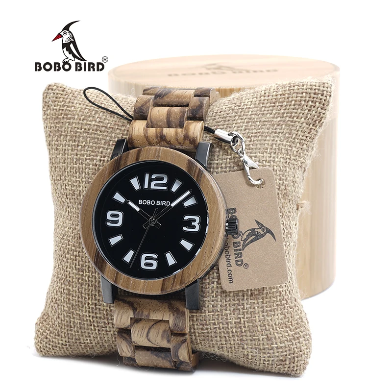 BOBO птица для мужчин Verawood деревянный часы лучший бренд класса люкс кварцевые