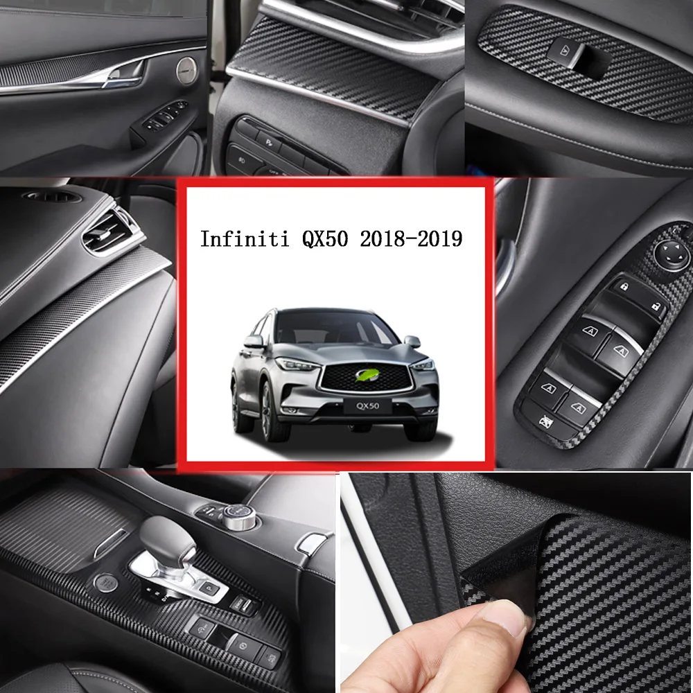Для Infiniti QX50 2018 2019 внутренняя Центральная панель управления дверная ручка 5D