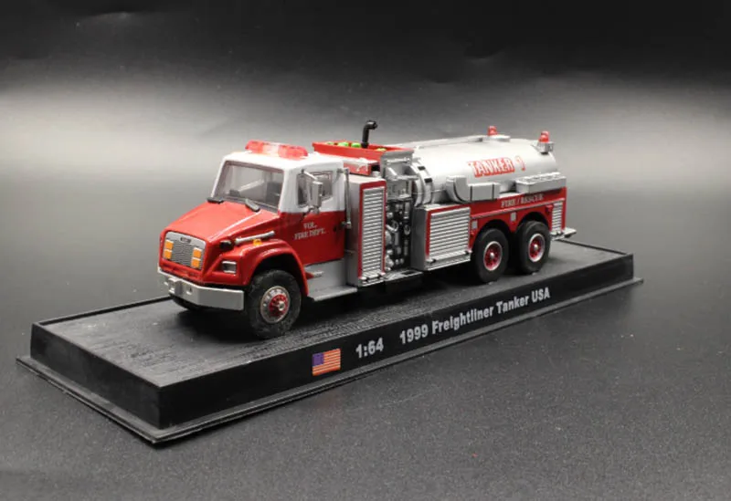 1/64 классический 1999 Американский freltliner танкер игрушка «пожарная машина» Автомобили сплав литой Металл Модель автомобиля игрушки автомобиль