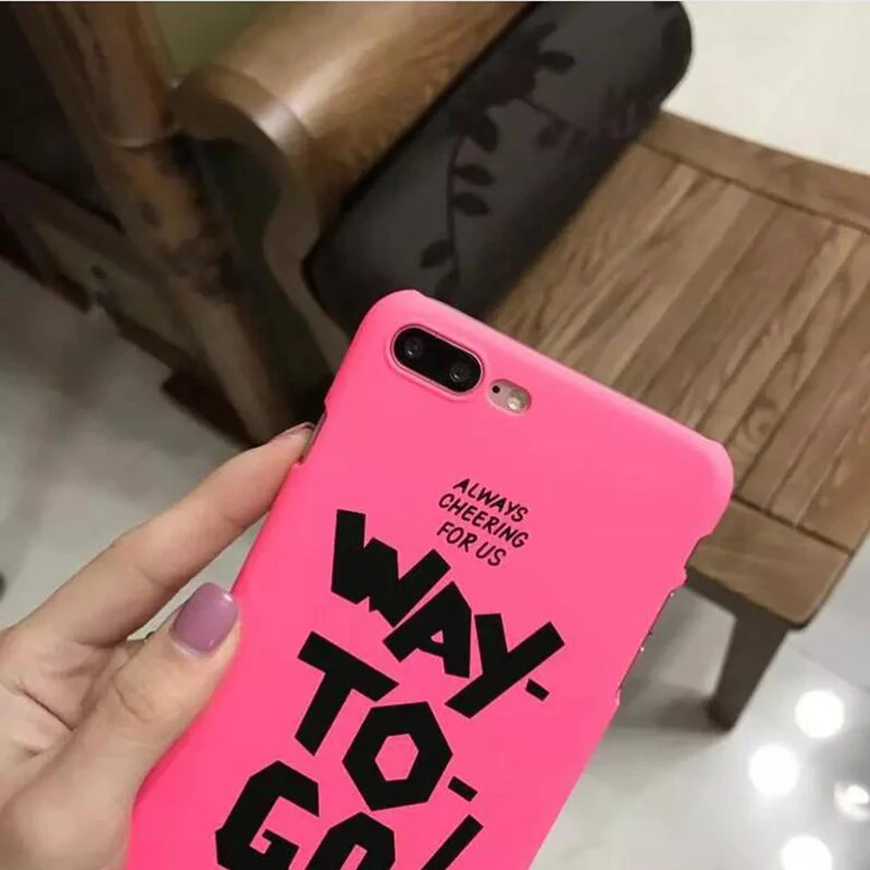 Модные Английские буквы Телефон Case Для iPhone 5s 5 SE 6 6s Плюс 7 плюс Жесткий PC