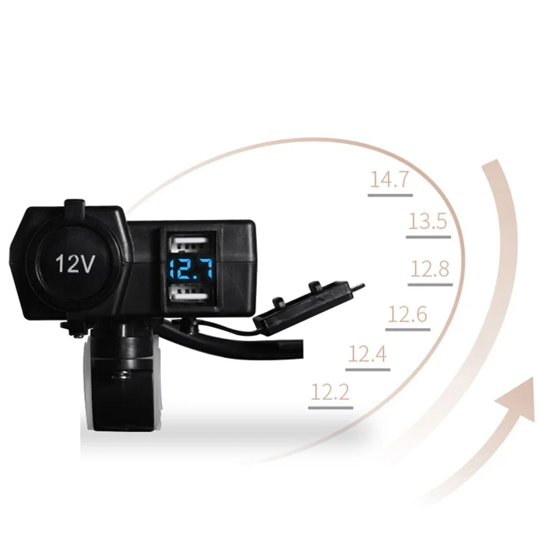 12 V/24 V водонепроницаемый автомобиль лодка мотоцикл двойной Usb зарядное