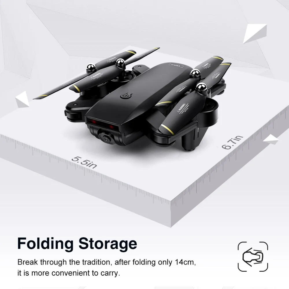 LBLA Drone with Camera WIFI FPV Quadcopter 720P HD Live Video Headless Mode 2.4GHz 4CH 6 Axis Gyro Foldable RTF | Игрушки и хобби