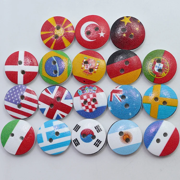 50Pcs Handmade Wooden Buttons for Clothing Sewing Children Scrapbooking Accessories Wholesale |