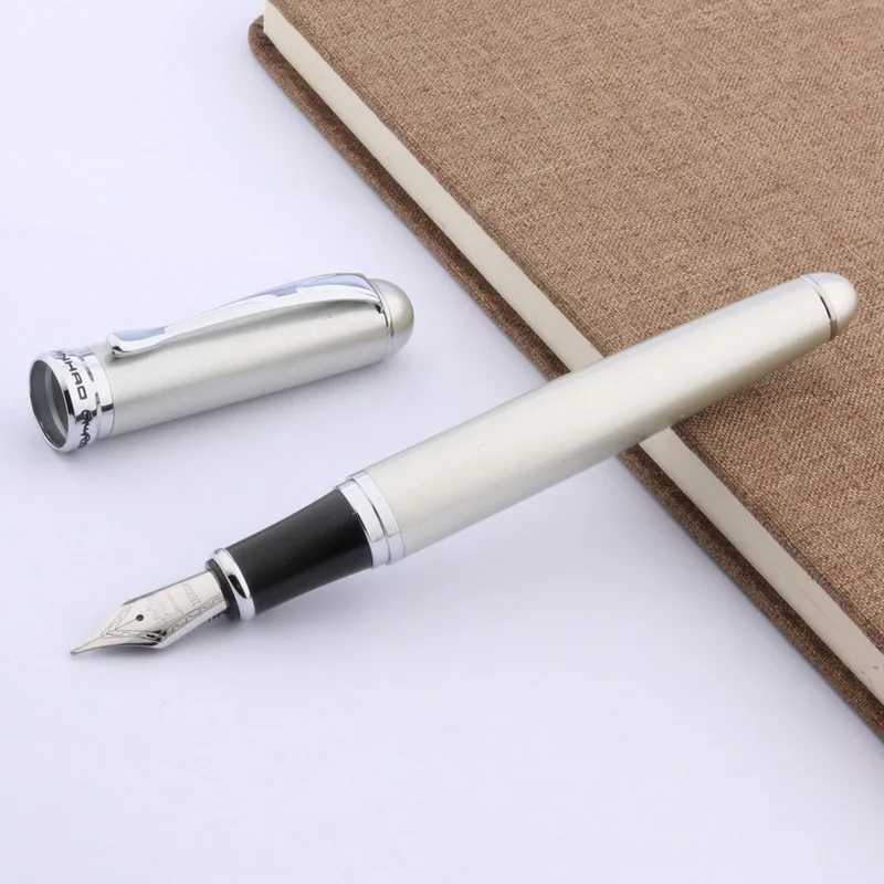 JINHAO 750 Серебряная Классическая новая офисная металлическая Роза Золотая Подарочная авторучка