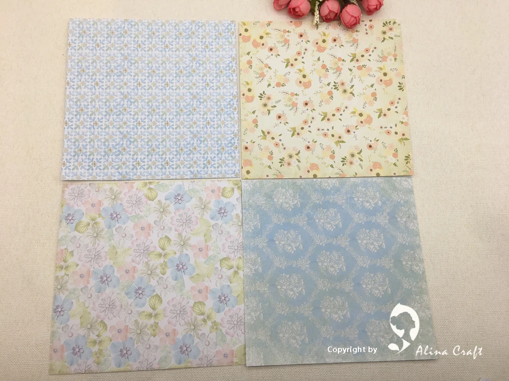 AlinaCraft 24 листа 6 &quotX6&quot Сладкая мечта узорная бумага Скрапбукинг бумажный пакет