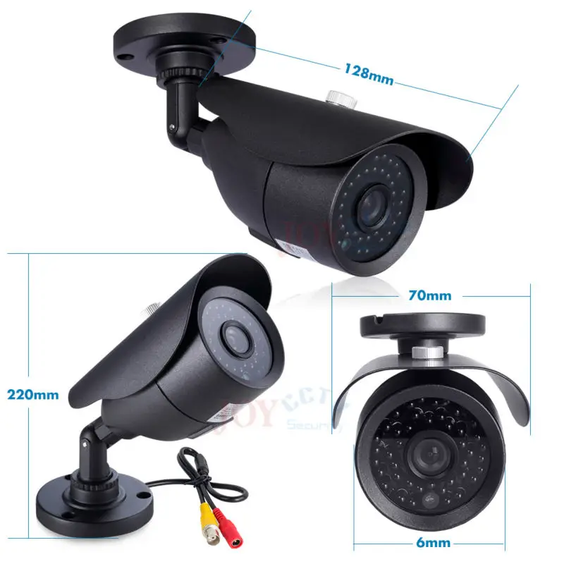 JORANK CCTV 4 канальная система видеонаблюдения 1080 P HDMI DVR комплект с шт. Фотообои 1280TVL