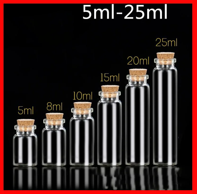 

Бутылочки стеклянные, 5/8/10/15/20/25 мл, 100 шт./лот