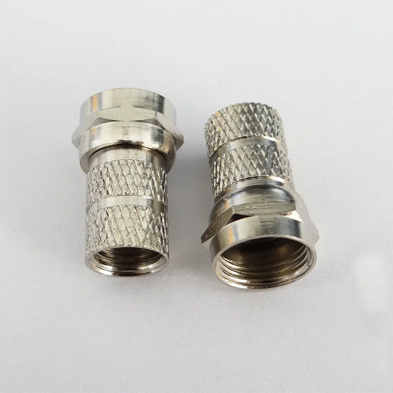 100 шт. F разъем Twist On Тип для RG59/RG6 коаксиальный кабель ТВ антенна