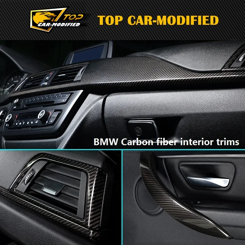 Бесплатная доставка Отделка приборной панели из углеродного волокна для BMW F32 4