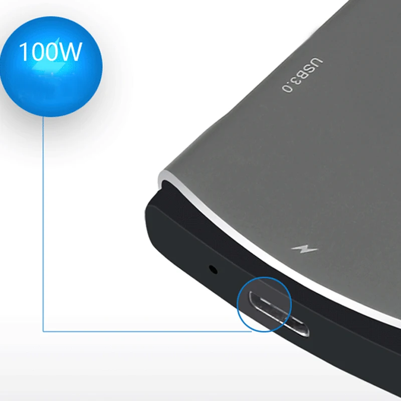 Адаптер 6 в 1 Type-C USB-C концентратор с 4K HDMI для Nintendo Switch Samsung Galaxy S8 HSJ-19 |