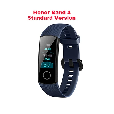 Blue Смарт-браслет huawei Honor Band 4, цветной фитнес-браслет Amoled, Смарт-часы, браслет с сенсорной панелью, пульсометр, Кнопка сна - Цвет: Blue