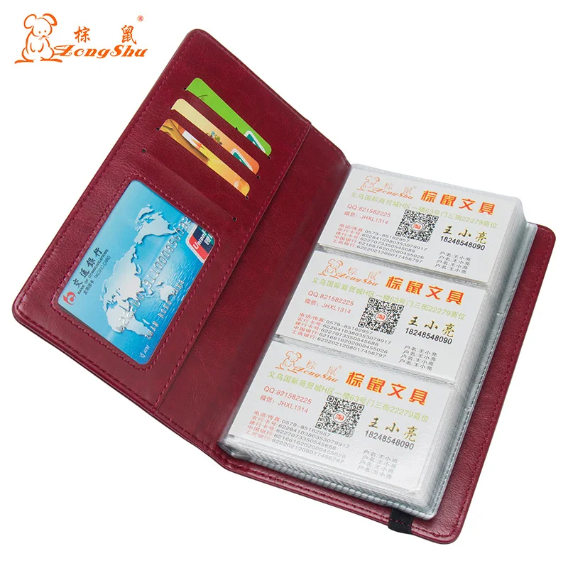 

120 Card Business Card Book With String Film Bag Bank Card Cover Girls Business Credit Bank Card Holder(Custom Available)