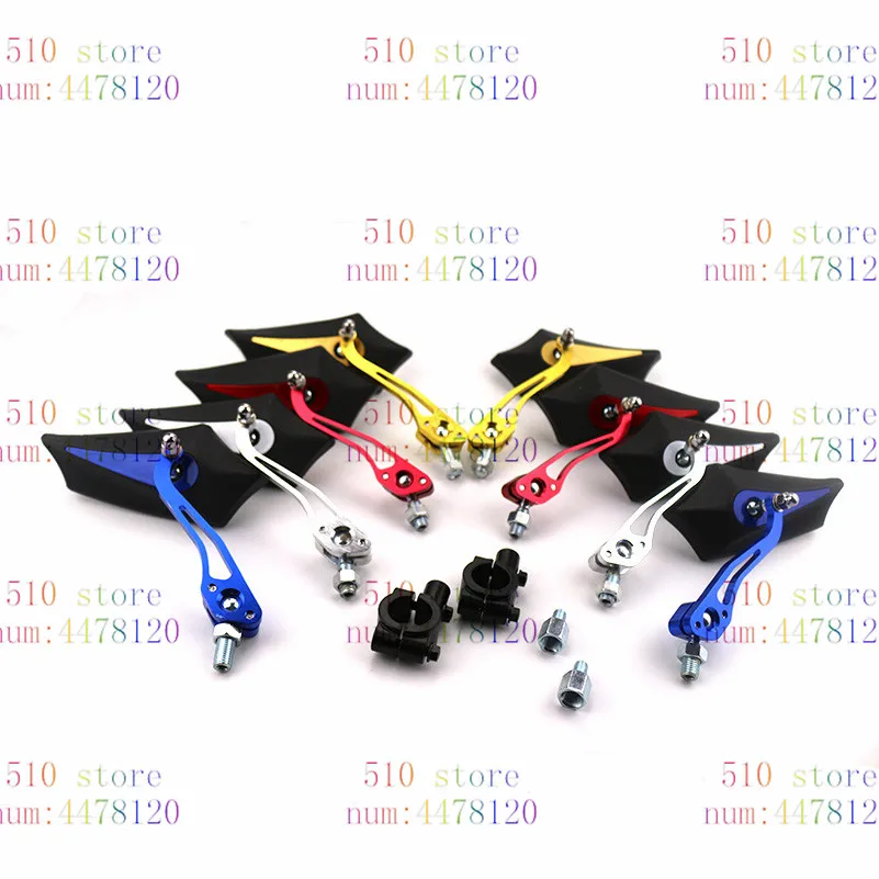 

4colors available universal accessories moto reaview mirror for yamaha honda suzuki motorbike side mirror motorcyc
