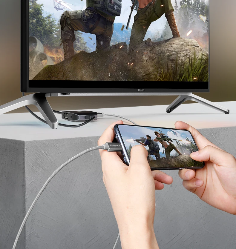 Hagибис HDMI VGA HD адаптер ПК видео конвертер аудио адаптер мобильный телефон/ноутбук подключен к телевизору для iPhone XS 8 iPad Android