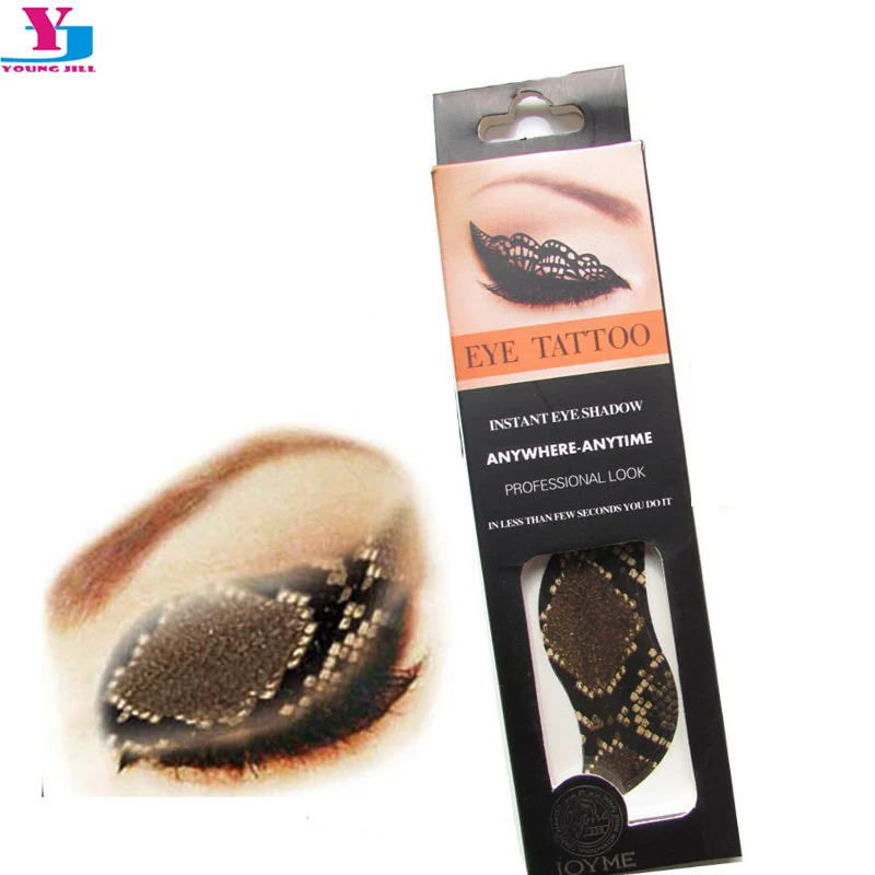 Водостойкие Временная тату наклейки для век переводящие воду дымчатые