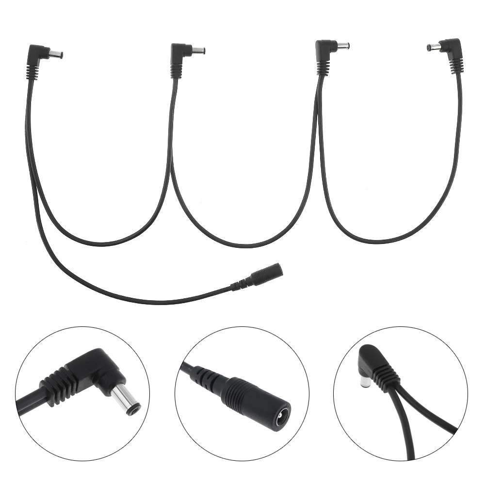 

4 Ways Lightweight High Quality Portable Durable Guitar Effect Pedal Daisy Chain Copper Wire Power Supply Cables Splitter