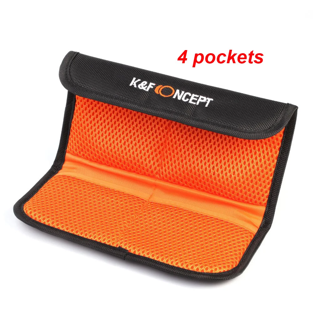 Чехол бумажник для фильтров K & F CONCEPT 3/4/6 кармана 49 мм 52 55 58 62 67 72 77 УФ фильтр CPL FLD|filter