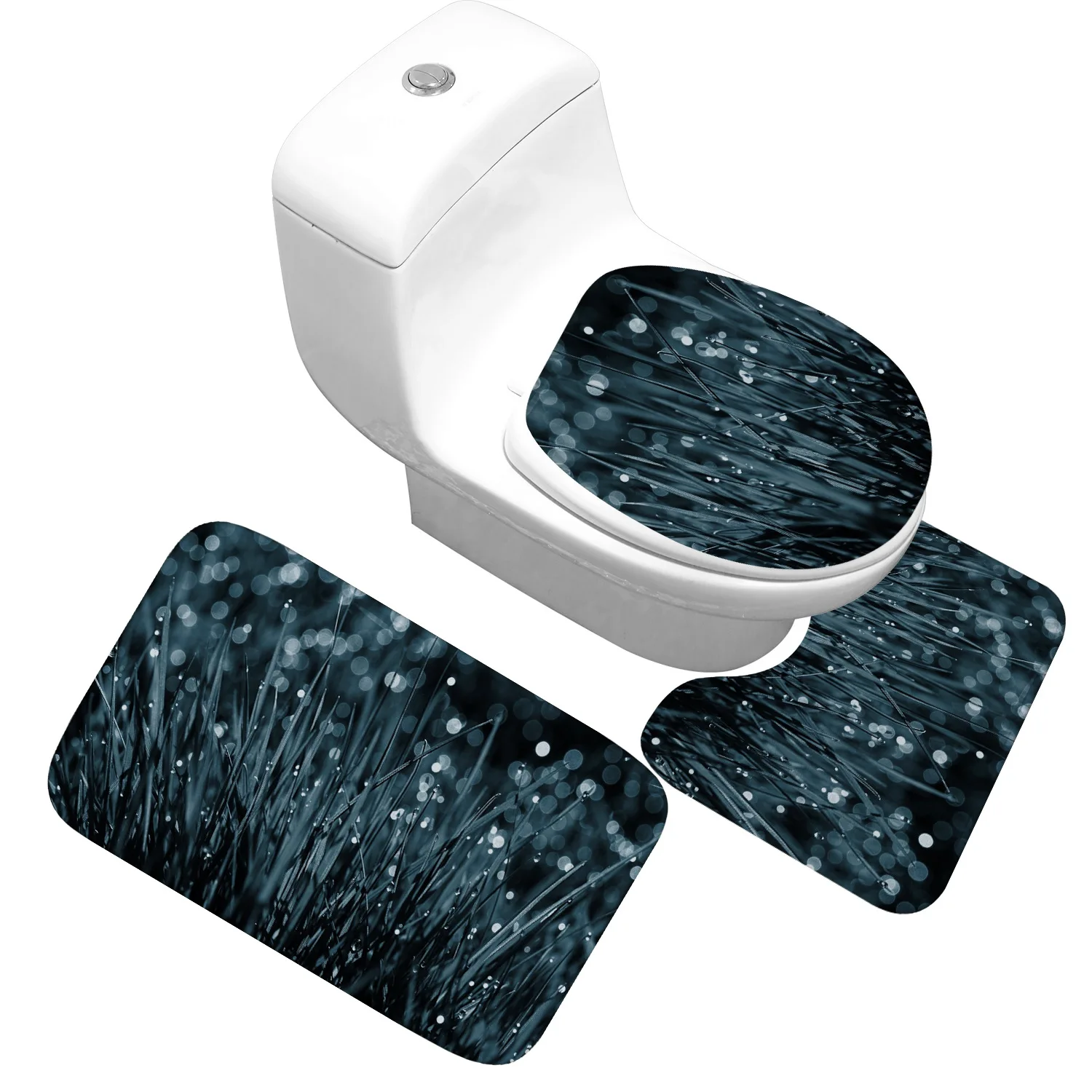 Зеленый Натуральный коврик для туалета Zeegle ванной из пены с эффектом памяти