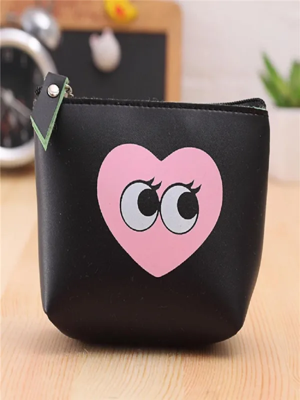 Женский милый модный кошелек для монет сумка смены ключей черный Bolsa Feminina Pequena Da
