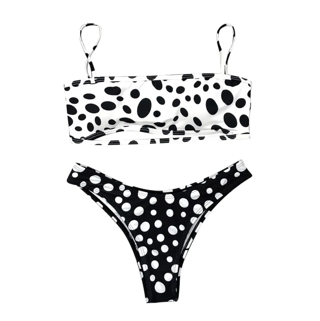 Женский модный бюстгальтер с чашками пуш-ап пляжный комплект бикини купальник