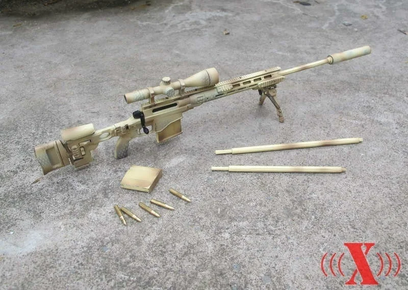 1/6 Весы X-Игрушечные лошадки армии США MSR модульная снайперская винтовка пистолет