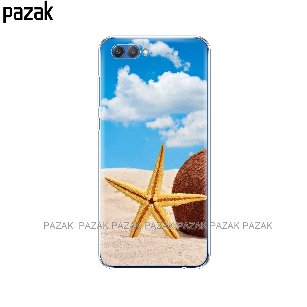 61386 Силиконовый чехол для huawei honor V10 VIEW 10, мягкая задняя крышка из ТПУ для huawei honor 10, защитный прозрачный чехол с принтом - Цвет: 61386