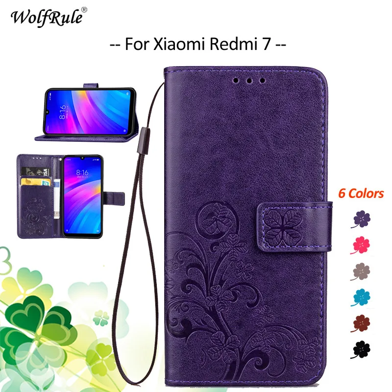 

Чехол для Xiaomi Redmi 7, откидной Чехол из искусственной кожи с держателем для карт, кошелек, защитный чехол для телефона Xiaomi Redmi 7, чехол 6,26 дюйма