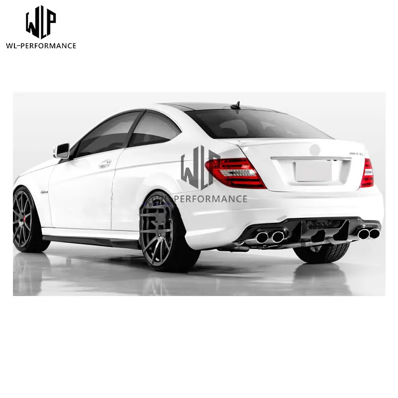 W204 корпус из углеродного волокна капот задняя крышка кузова автомобиля Комплект