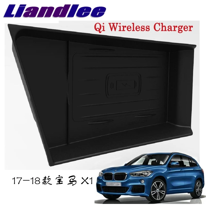 Liandlee Qi Wireless Charger For BMW X1 2015~2019 Phone Holder Charging Smart wireless charger Original car glove box | Автомобили и
