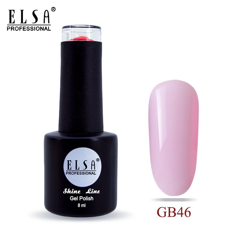 GB46 Elsa 8 мл Гель-лак для ногтей для маникюра полуперманентный Vernis верхнее покрытие УФ светодиодный Гель-лак впитывающийся художественный Гель-лак для ногтей - Цвет: GB46