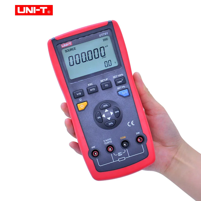 Стандартный калибрутор температуры UT701 термопары типа J/K/T/E/R/S/B/N/Wre RTDs с