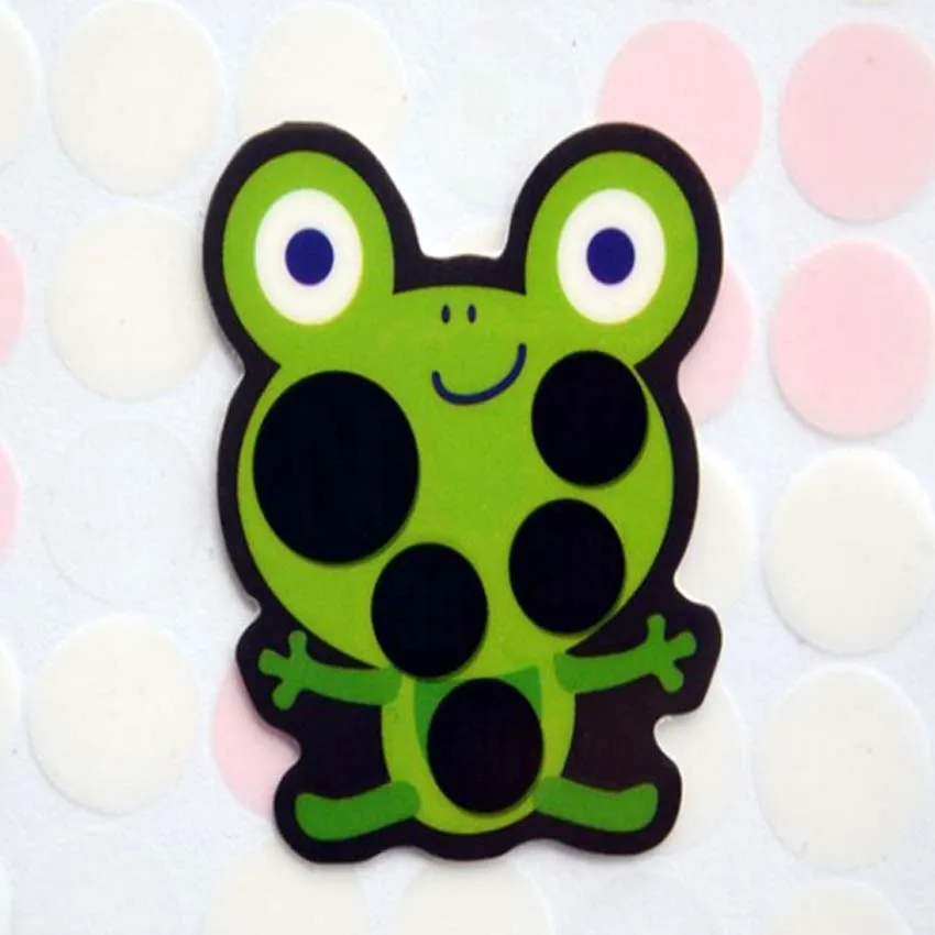 Green Frog 4 шт. детские, для малышей лоб температура Gauge Клиническая лихорадка термометр измерительные наклейки уход за детьми Детская безопасность - Цвет: Green Frog