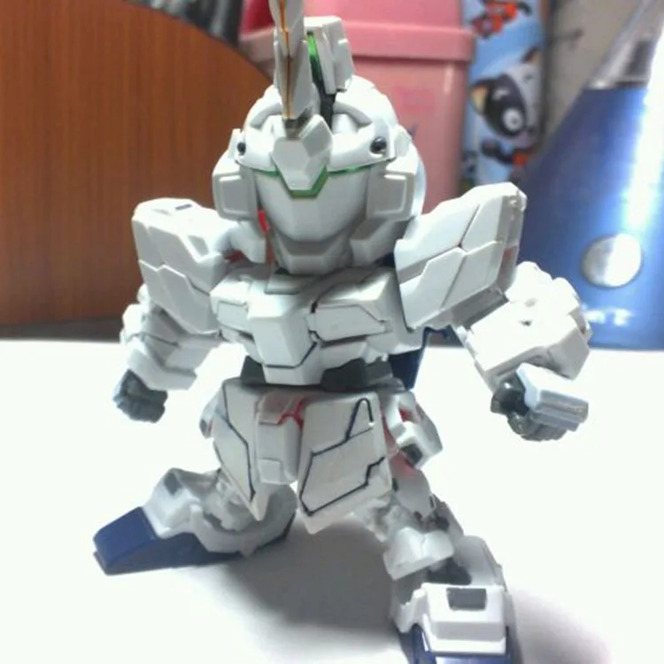 DIY сборка Q версия Gundam SD BB Полная Броня Единорог RX-0 Модель Детская игрушка
