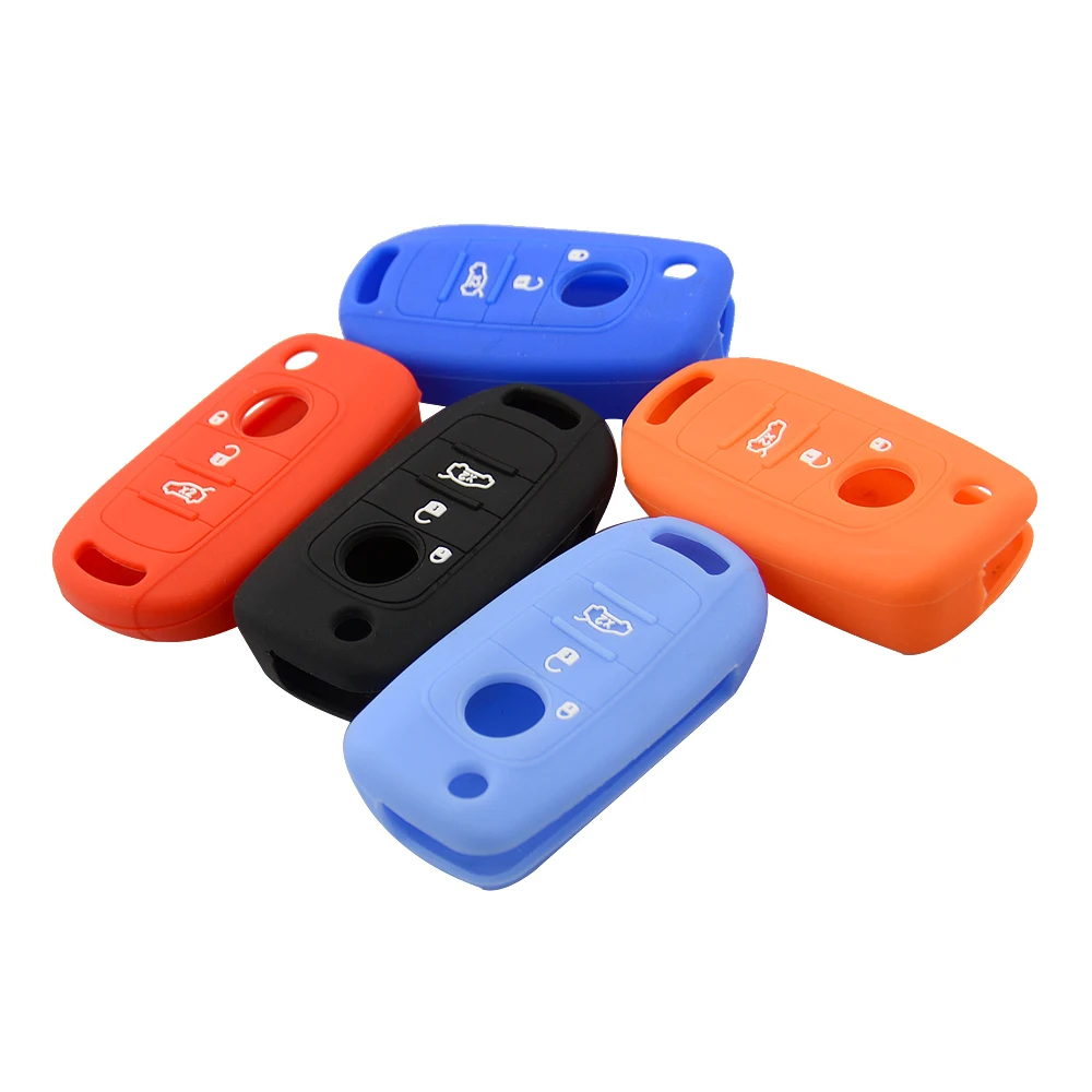 OkeyTech Мягкий силиконовый чехол для автомобильного ключа 3 кнопки пульт