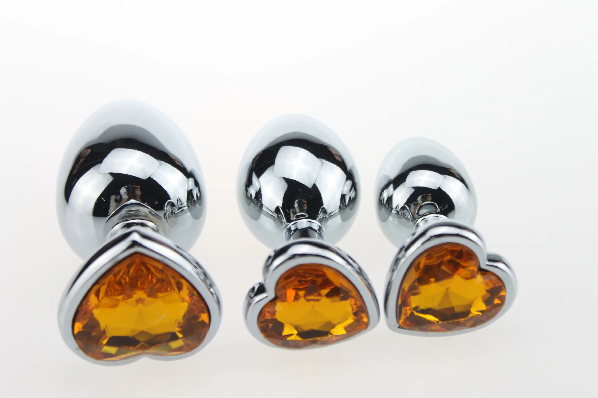 Металлическая Анальная пробка в форме сердца размер/M/L анальная из нержавеющей