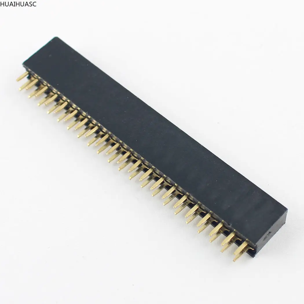 10 шт. 2 54 мм шаг 2x21 Pin код 42 Женский двойной прямой ряд штыревой разъем