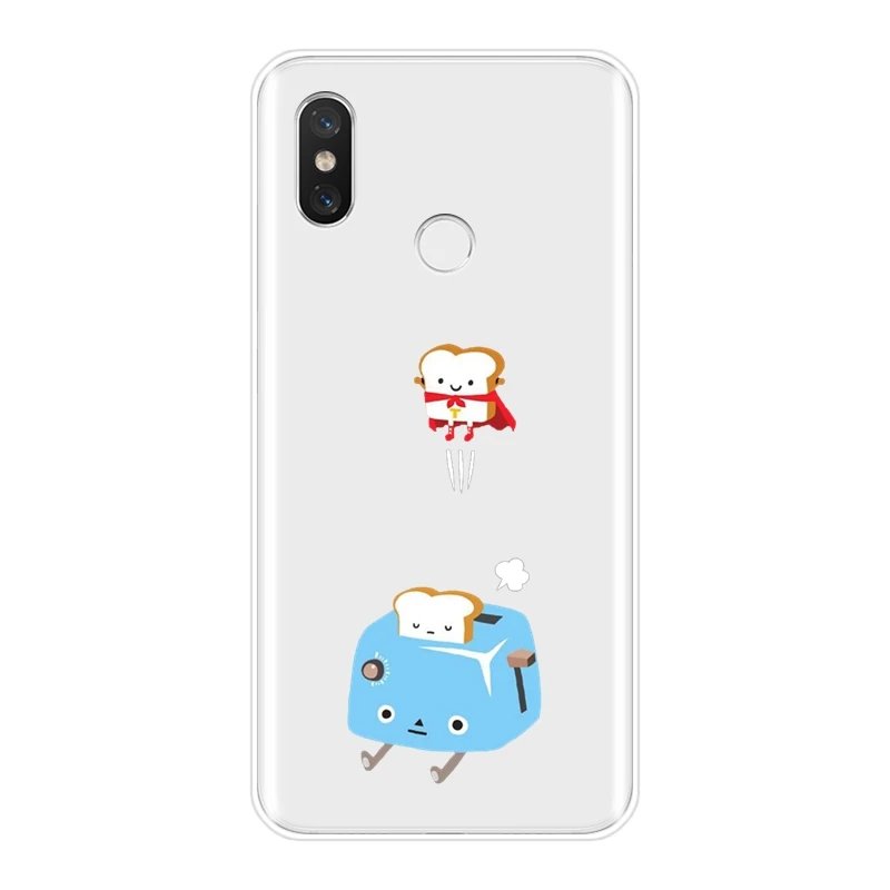 Чехол для телефона Xiaomi Mi A1 A2 8 Lite SE Забавный Мягкий силиконовый чехол накладка с