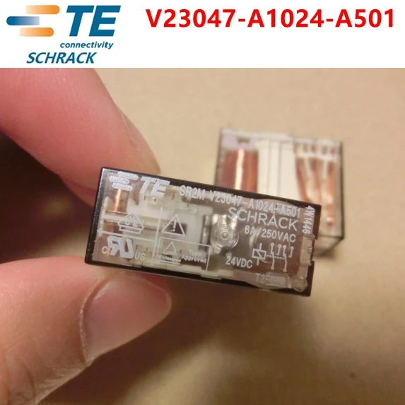 

TE relay V23047-A1024-A501 24VDC 6A 8PIN 2CO relay Brand new and original