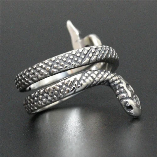 Кольцо змеиная змея из нержавеющей стали 316L потрясающий дизайн новое ювелирное