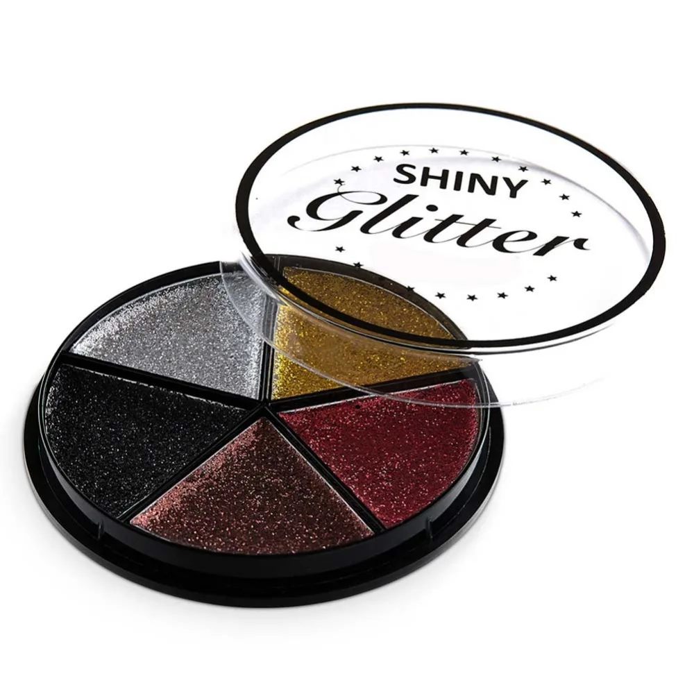 Pro 5 цветов блеск матовый легко носить теплый Смоки Сияющие тени для век макияж