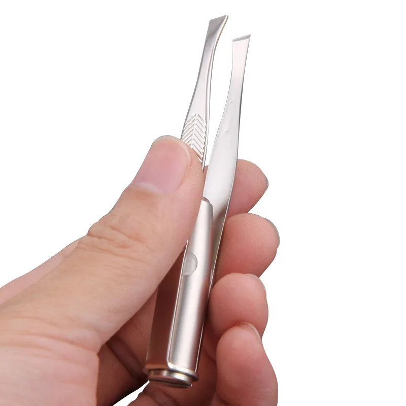 Channy пинцет для бровей со светодио дный подсветкой Make Up Tool средства ухода век