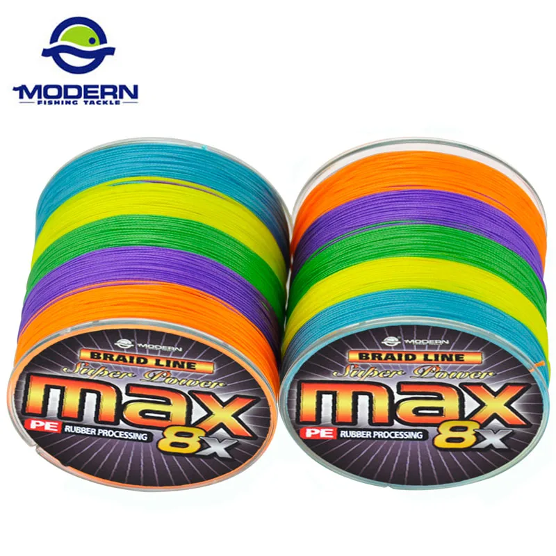 300 м современная плетеная рыболовная леска серии MAX8X Разноцветные 10 1 цвет