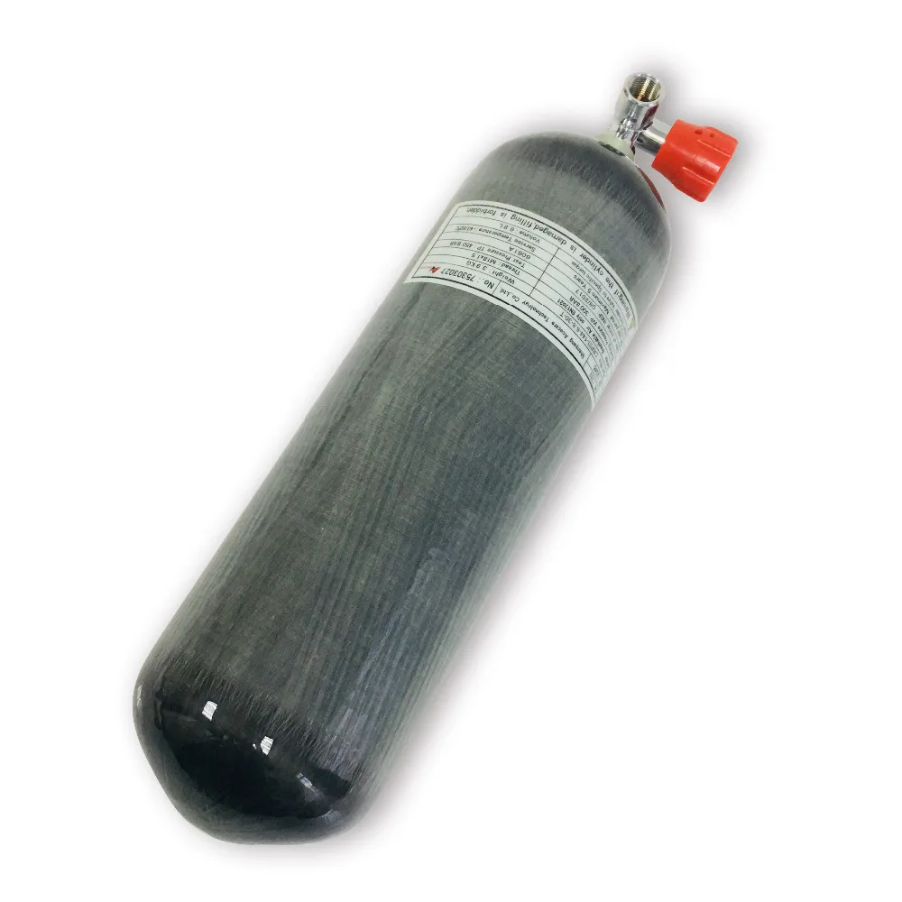 Billig AC16811 Heißer 6.8L CE 300bar 4500psi Gas Paintball Tank Zylinder Scuba Tauchen Flaschen Von Scuba PCP Mit Rot Ventil Acecare 2019
