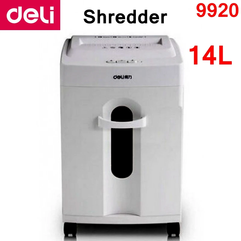 

[ReadStar]2017 New type Deli 9920 Electric shredder 14L volume 220-230VAC/50Hz Power saving auto stop Paper shredder Drawer type