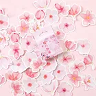 45 шт.упак. вишневый цвет Сакура декоративные наклейки Клейкие наклейки DIY украшения дневник канцелярские наклейки подарок для детей